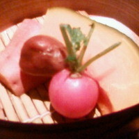 鉄板焼 天 六本木 - 蒸しお野菜♪