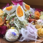 カフェアンドショップ ロータスランド - 2019/06/29
      きまぐれサラダ 450円
      おまかせセット 550円
      和パフェ 620円
      ドリンクセットアイスミルク 190円