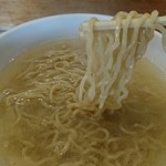 ふかがわ らぁめん道場 極 - 麺はこんな感じ