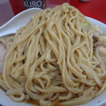 ラーメン二郎 - 天地返し後/麺量半端ない