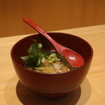 こころや - 里芋饅頭 舞茸餡かけ