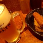 寅造 - 酒肴セット(生ビール+おでん))