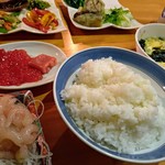 ももん - 料理写真:すじこ定食８００円（甘エビ）