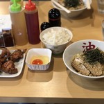 油そば きりん寺 - 豪華！ランチセットだ！