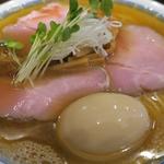 中華そば しば田 - 味玉煮干しそば　ズームアップ