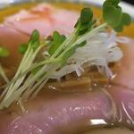 中華そば しば田 - 味玉煮干しそば　ズームアップ