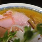 中華そば しば田 - 味玉煮干しそば　ズームアップ