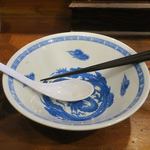 中華そば しば田 - 味玉煮干しそば　完食