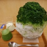 埜庵 - 抹茶あずき水ようかん入り1300円*2019.06