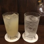 チャコールバル ジュ - ライチグレープフルーツとジントニック