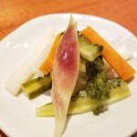 麺屋 六感堂 - 自家製ピクルス