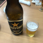 Hamakou - 瓶ビールで夜に入ります。