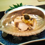 銀座 よし澤 - 先付　鮑ごはん