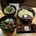 ラーメン巌哲 - 兵庫県明石浦産　真蛸（蛸壺漁）＋豚マヨ丼