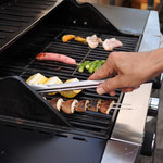 レストラン アンバー - 最初は見本でお店の人が焼いてくれた〜。