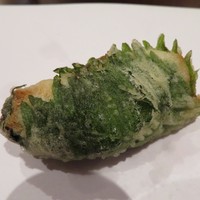 天ぷら 京星 - ⑥河豚の大葉巻き。