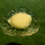 御料理 光安 - トウモロコシの冷やしよせ 井戸水のジュレ