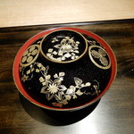 御料理 光安 - そばがき椀白味噌仕立て