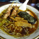 鳥嶋屋 - 焼き鳥ラーメン　６３０円