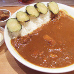 カレー屋えすと - えすとカレー(600円)+なす(150円)