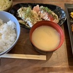 ぢょいふる - とり胸たたき定食（￥850）