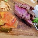 がぶ飲みワインと肉 ビストロ千住MEAT - ハラミステーキ