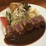洋食の藤 - 久し振りに戴いた藤のビフカツ