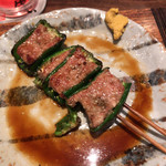 鳥茂 - ピーマン肉詰め