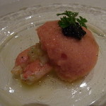 トラットリア・アルベロ - アンティパスト／ズワイガニとトマトの泡、キャビア添え