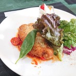 オリーブの風 - 豚ロースカツレツ(彩り野菜も新鮮！)