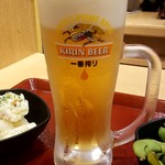 なか卯 - 生ビール：280円