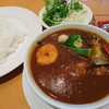 テラスレストラン SORA - 料理写真:インド風チキンカレー(辛口)サラダ添え(1150円)