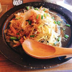 café+kitchen 北風と太陽 - 明太子とキノコの和風パスタ