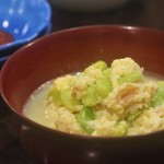 旬膳 八起 - ◆かにとそら豆の 玉子とじ