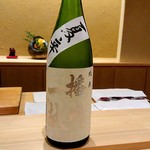 Sushi Ueda - 最初の冷酒は兵庫県の播州一献純米夏辛