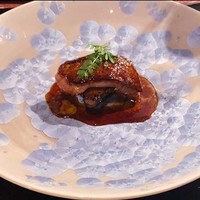 銀座うかい亭 - 本日のお薦め「フォアグラと茄子」