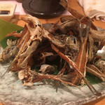 いわし屋 - いわしの素揚げ        お酒のおつまみに最高