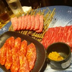 焼肉屋 かねちゃん 至粋亭 - 本日の希少部位３点盛り