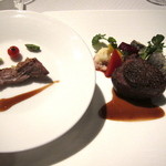 アルジェント - 軽い燻製にした鴨胸肉のロースト