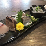 立呑み 魚椿 - お刺身３種盛り