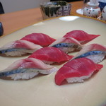 こいぶみ寿し - 鯖とマグロの握り(4人分)(2019年6月)