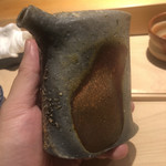 こま田 - 種子島焼。唐津の中里隆氏の作品。緑青色が好き