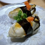 すし辰 - 蒸し牡蠣(400円）・・プルプルで好み。