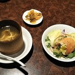 四川厨房 美 - サラダ、スープ、搾菜 ♪