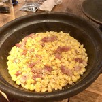 酒井商会 - 玉蜀黍とベーコンの土鍋ごはん