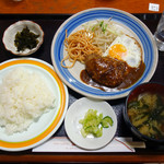 ファミリーレストラン 富士食堂 - ハンバーグ定食