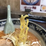 麺や 樽座 - 太麺ちぢれ麺