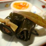 前菜、昆布、白魚、卵
