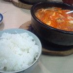 韓国惣菜　ヤマイチ - ｽﾝ豆腐ﾁｹﾞ780円