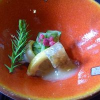 日本料理 落柿 - 烏賊のカラシ味噌和え